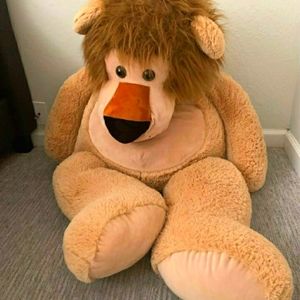 Adorable 4FT Tall Stuffed Lion Teddy Bear. #stuffedanimals